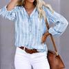 Simple and Stylish Printed Striped Shirt for Women