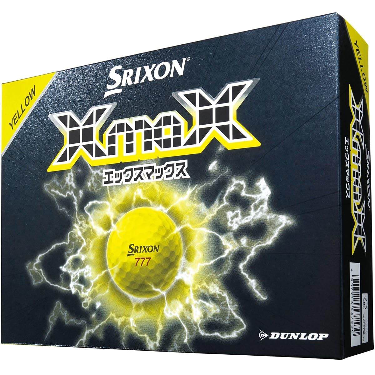 Dunlop Srixon XMAX2 Golf 2026 1 Dozen Yellow Balls, Model, (12 Balls),