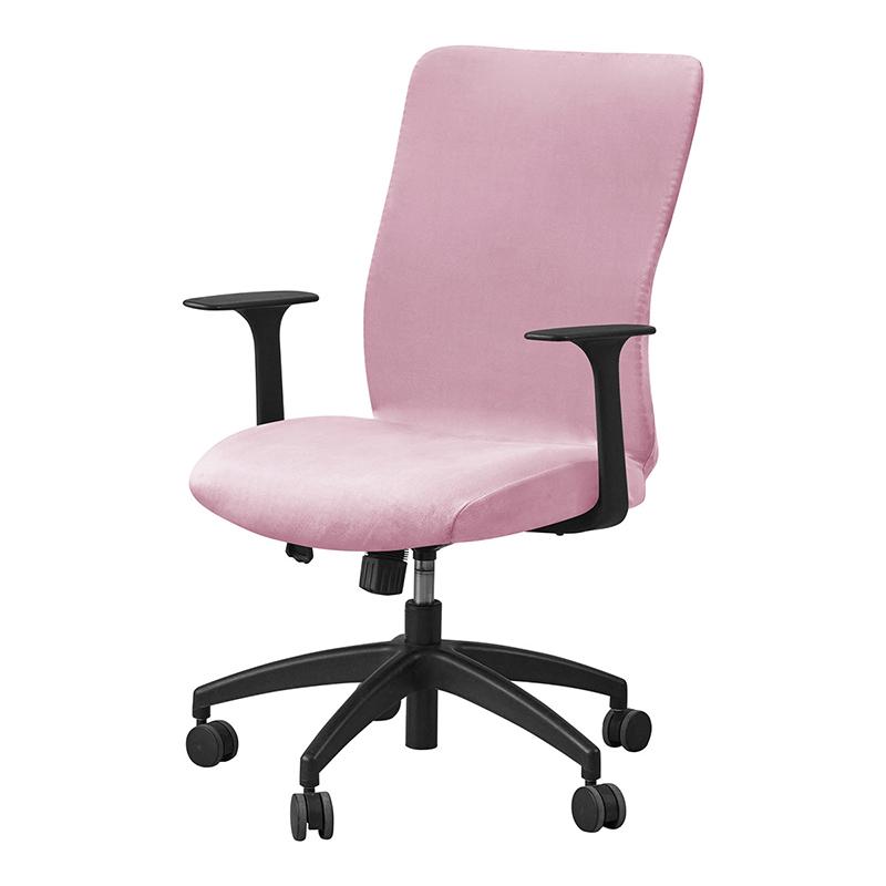 1pc Velvet Computer Office Chair Cover Solid Color Stretch Armchair Slipcover Anti-dirty Rotating Gaming Desk Seat Chair Covers