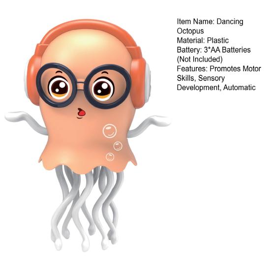 Dancing Jellyfish Interactive Toy – Light & Music Sensory Electric Toy for Kids, Ideal Gift for Boys & Girls