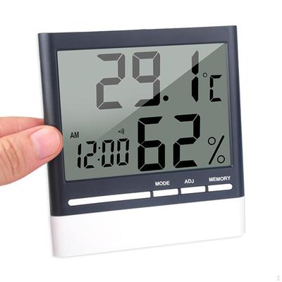 Thermometer Hygrometer Temperature Monitor High Precision Small Gauge Alarm Clock Digital