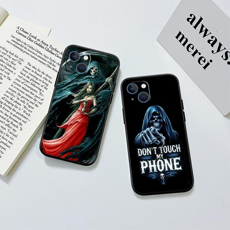 Grim Reaper Skull Phone Case for Samsung Galaxy A11 A12 A13 A15 A52S A53 A55 A56 A70 A71 A72 A73 F06 F16 F56 S10 Plus S10e