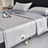 Thickened high-end A-class double PE high cooling cooling mat three piece set large jacquard ice silk mat cooling mat student dormitory mat