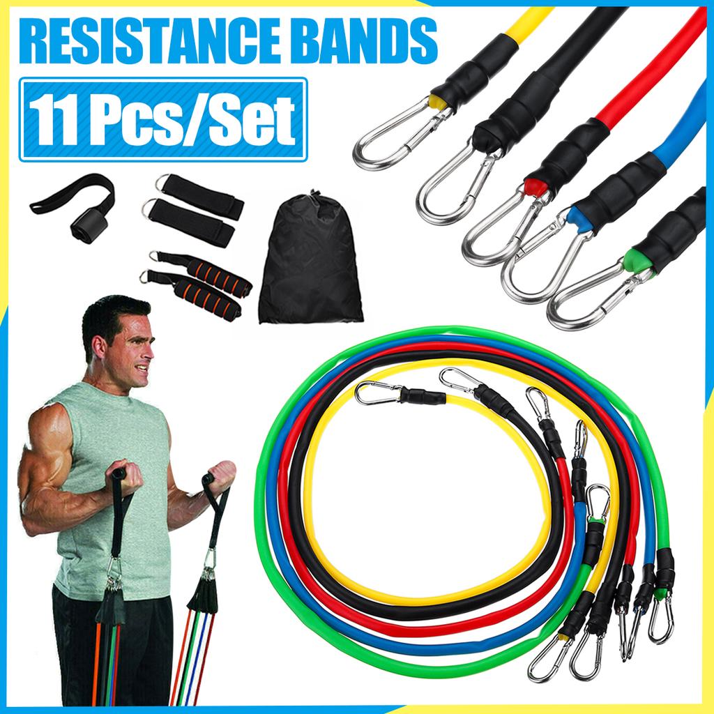 Details about Resistance Bands Set Pull Rope Gym Home Fitness Workout Crossfit Yoga Tube 11 PC Details about Resistance Bands Set Pull Rope Gym Home Fitness Workout Crossfit Yoga Tube 11 PC