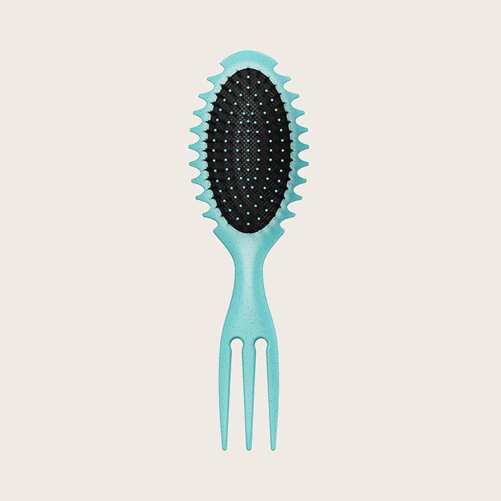 Natural Bristle Curling Comb Wheat Straw Material Define Styling Brush Air Bag Anti Static Comb Detangling Hair Brush Hair Tools