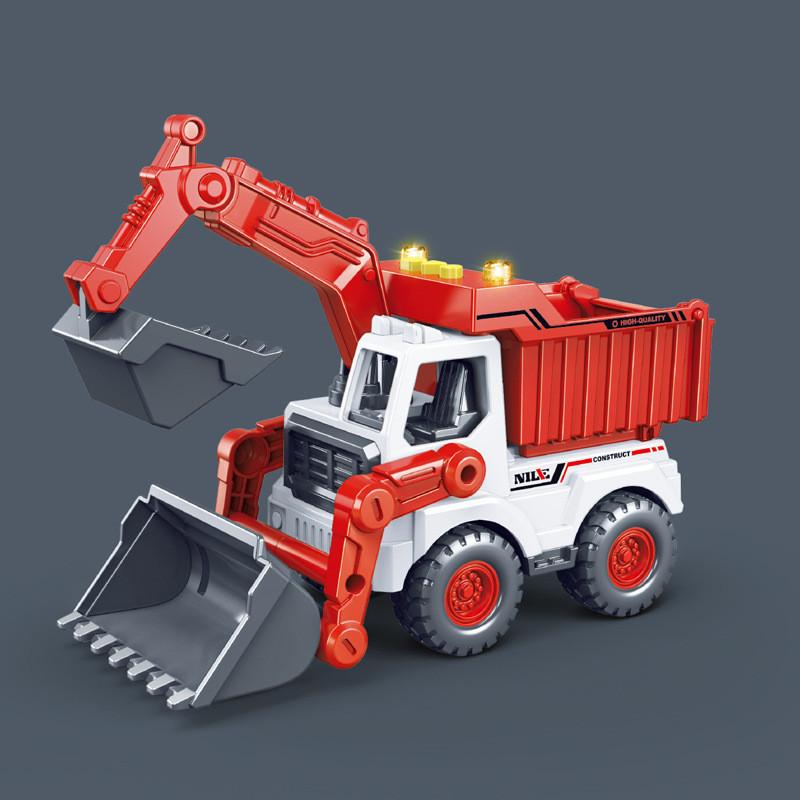 Multifunction Truck Mixer Inertia Vehicle Toy Sound Story Features Children Play