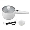 Electric Cooking Pot 1.8L Mini Multifunctional Anti Stick 2 Speed Adjustable 600W with Steam Basket