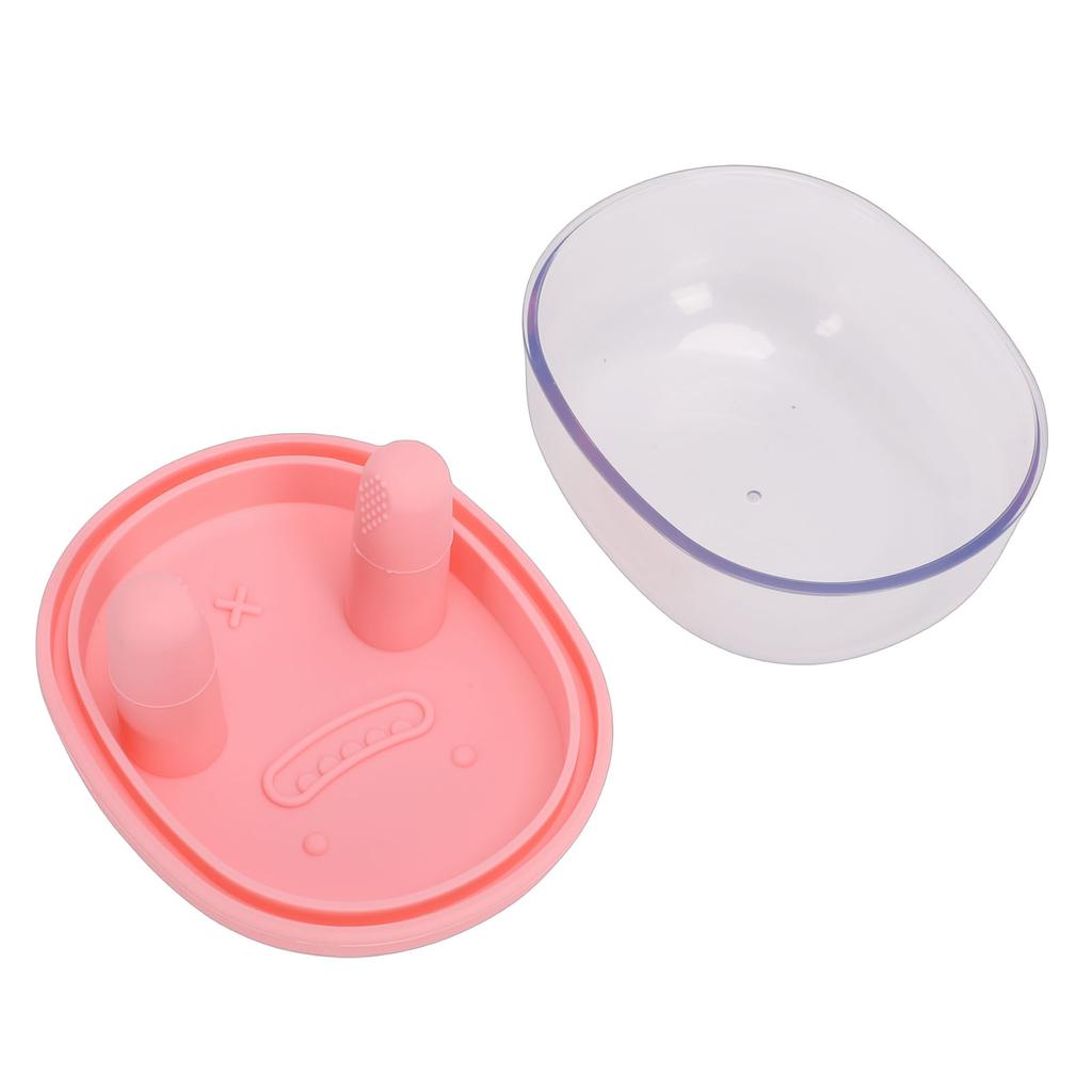 Contenitore Snack 2 in 1 Senza Sporco   Scatola Snack Ermetica per Alimenti con Coperchio a Dita Tieni le Mani Pulite