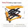 Electric Hydraulic Scissor Lift Cart - Mobile Flatbed Trolley