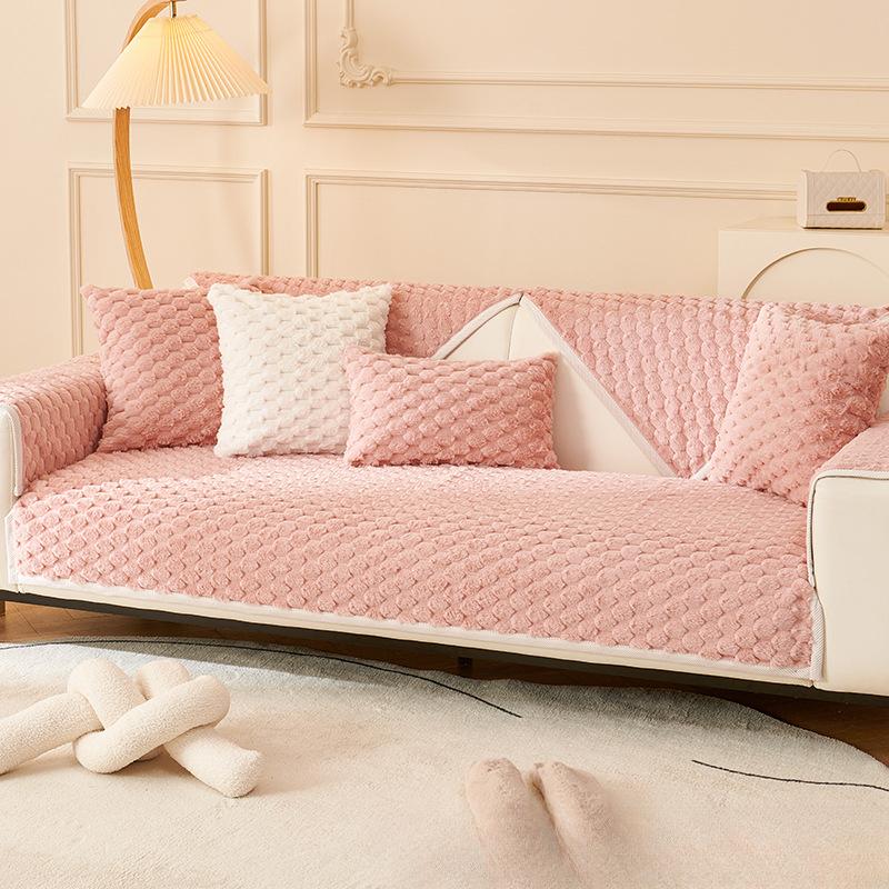 Sofa Cover Towel Anti-Scratching Winter Plush Cushion Cushion All-Inclusive Universal Sofa Cover Full Cover Blanket