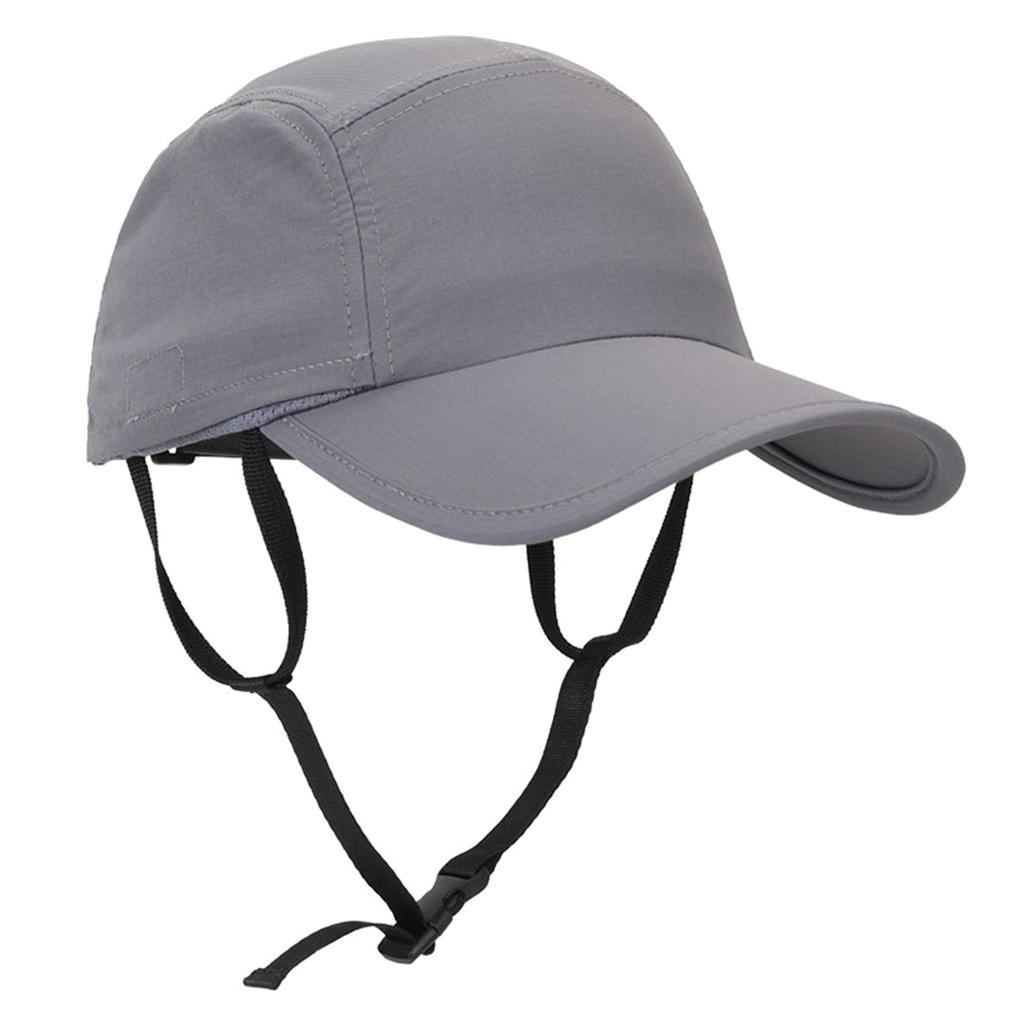 Outdoor Sports Sun Hat With Secure Neck Strap UV Blocking Nylon Fabric Adjustable Fit For Men Women