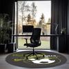 Fußball bedruckter runder Teppich Teppich Stuhlteppich Läufer Eingang Fußmatten, für Bürostuhl Wohnzimmer Schlafzimmer Küche.