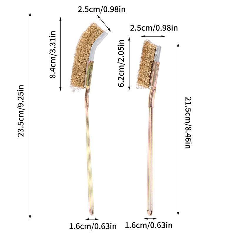 1Pcs Wire Brush Rust Cleaner Elbow Brush Stainless Steel Knife Brush Cleaning Tools Kitchen Grease Grime Cleaning Tool