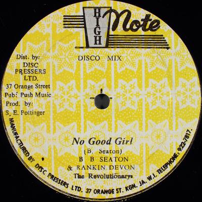 12-Zoll Schallplatte B.B.. SEATON & RANKING DEVON - No Good Girl SP00697 Hoher Ton Jamaika Reggae, Ska & Dub Gebraucht