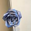 Vintage Rose Satin Flower Necklace & Hairband Choker - Versatile Women's Waist Accessory