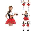 Hochwertiges Oktoberfest Bier Kellnerin Dirndl Outfit Ideal für Themenpartys
