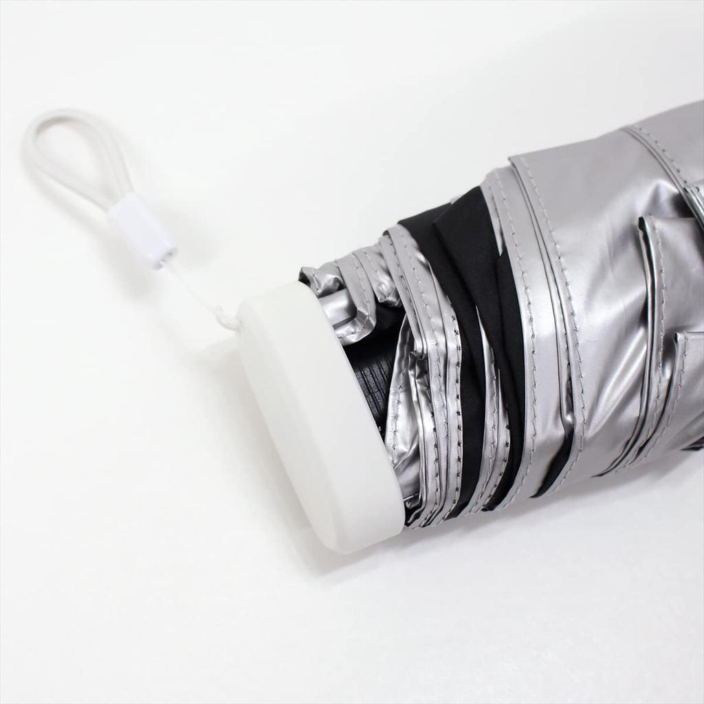 Nifty Colors Folding Light Minimum 2386SV Umbrella, 6-Tier Blocking, Mini,