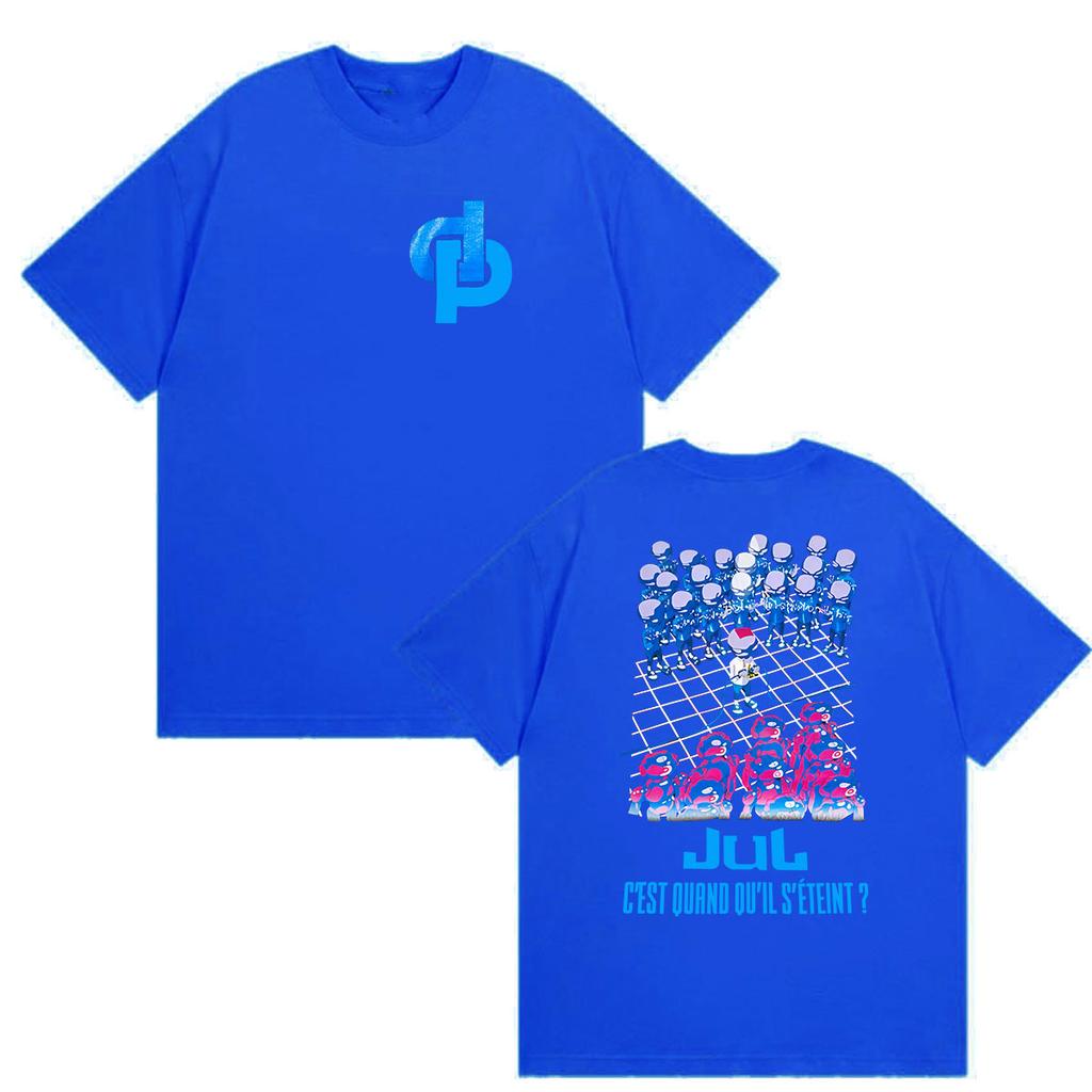 French Rap Jul Dp Cest Quand Quil Steint 2026 Merch Shirt Unisexs Hip Hop Vintage Cotton Y2K Short Sleeve Tshirt Streetwear