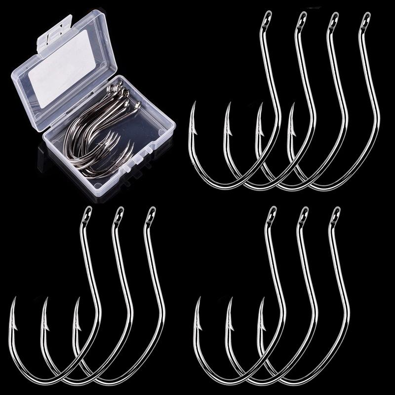 10pcs/box Professional Octopus High Carbon Stainless Steel Fishing Hooks - Perfect for Freshwater & Saltwater Fishing