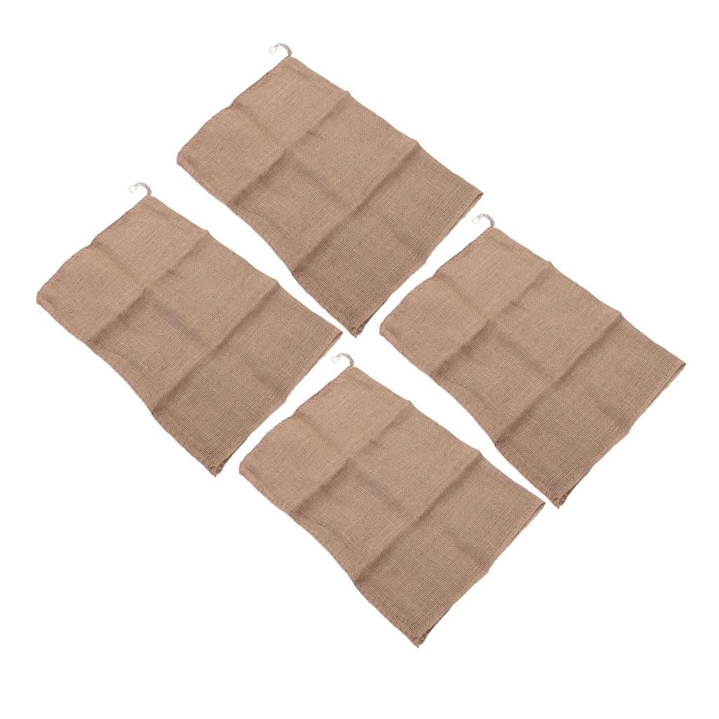 4 ks Jutové pytle na brambory Opakovaně použitelné pytle na závod v pytli pro děti Venkovní hry na hřišti