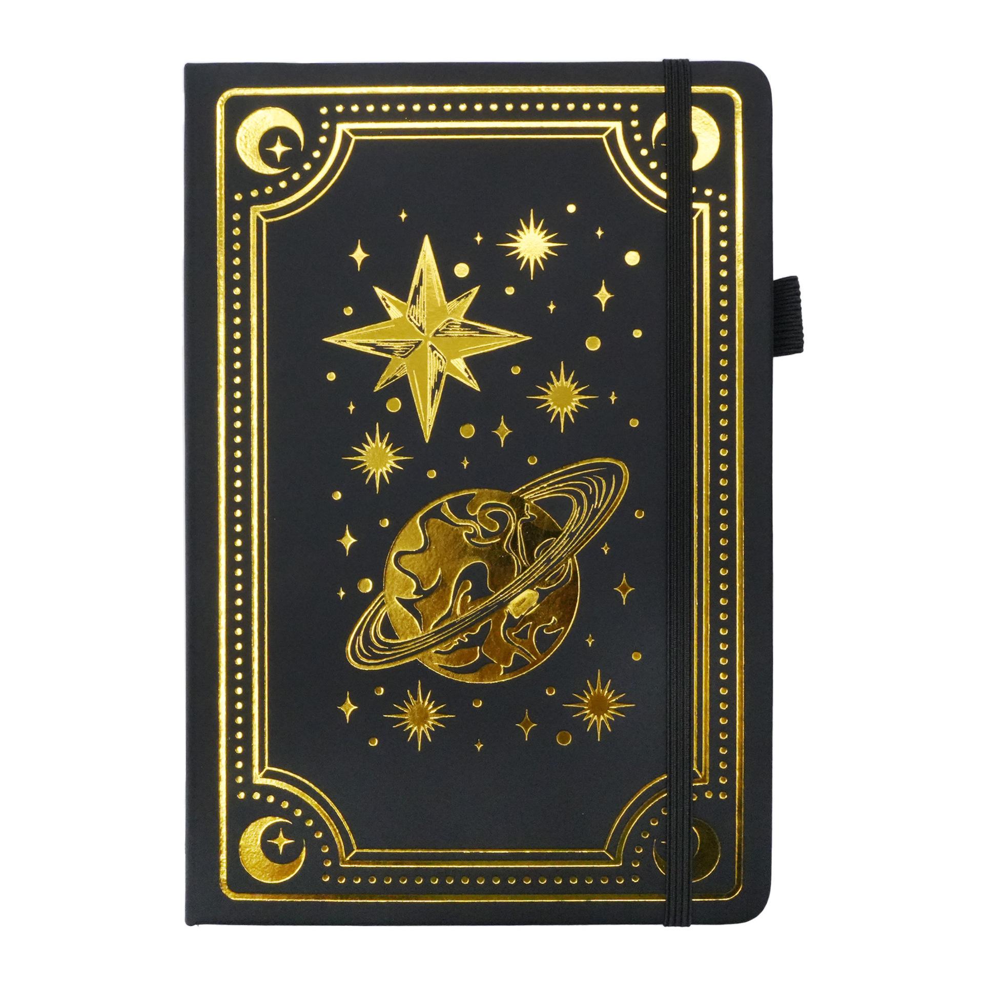 A5 Hardcover Tarot Style Lined Notebook with Hot Stamping Design A5 Stamping Without Pen