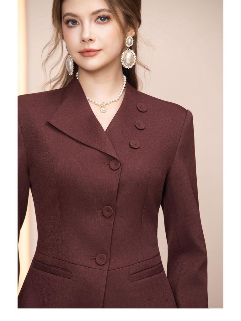 Zhi Li Stylish Slimming Blazer & Pencil Skirt Set - Spring 2026