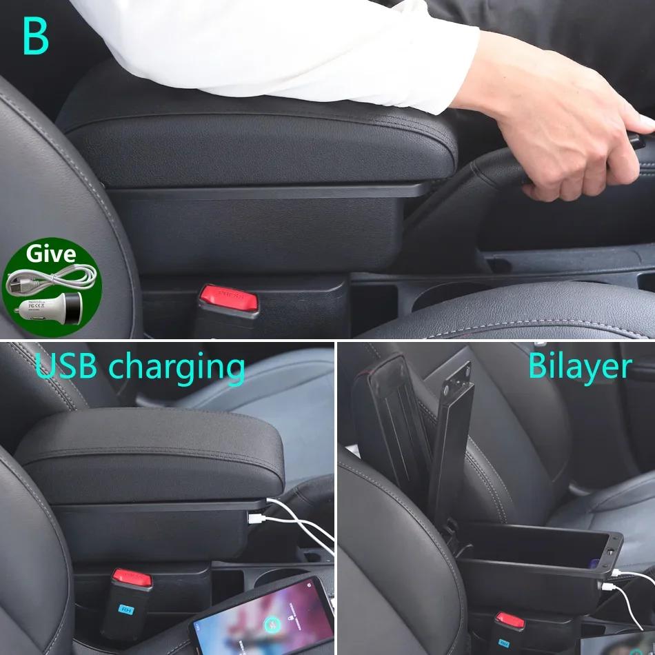 For Seat Ibiza Armrest Box For Seat Ibiza 6j MK4 IV 6L Car Armrest 2018-2025 Storage Box Retrofit Parts Interior Car Accessories
