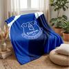 Everton Fußball Druck Flanell Decke, Weiche Warme Leichte Überwurfdecke für Sofa Bett Camping