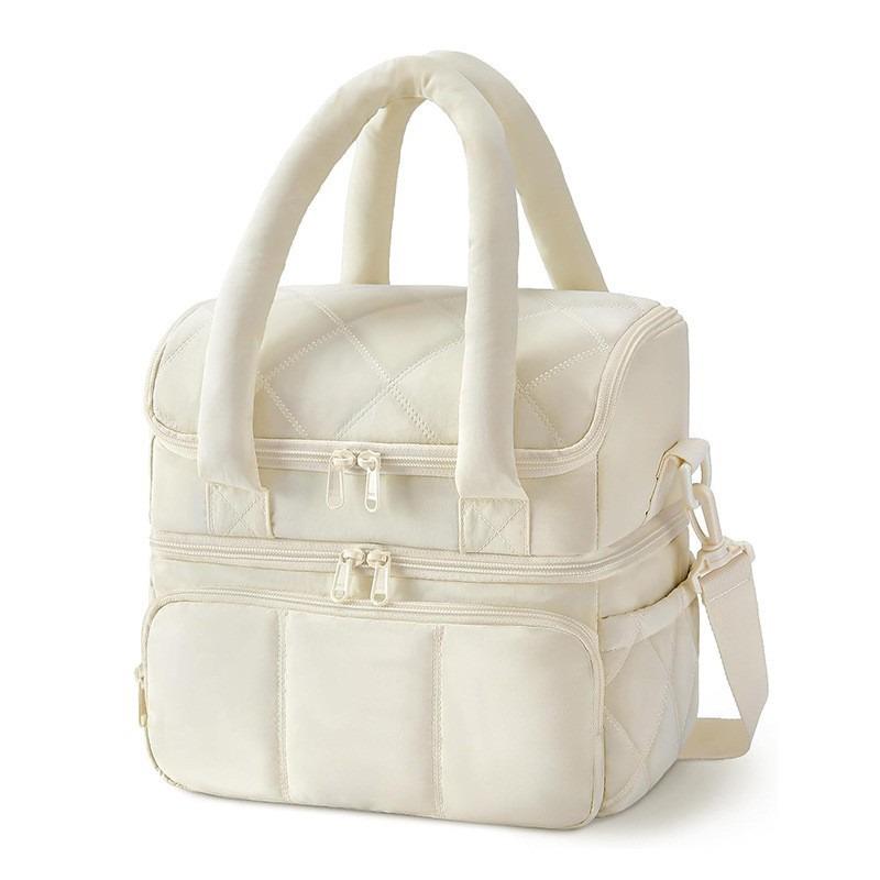 1pcs Double-Layer Insulated Lunch Bag Multi-Purpose Outdoor Camping Daily Commute Picnic Insulated handbag