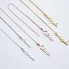 Custom Name Long Pendant Earrings Personalized Chains Ear Studs Custom Stainless Steel Letter Name Earrings Wedding Gifts