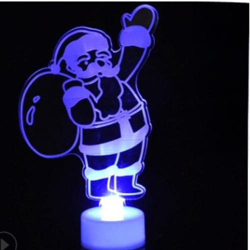 New Acrylic Christmas Night Colorful LED Decorative Lights Christmas Tree Decorations Party Supplies New Year's Products