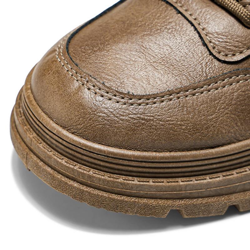 Spring Man Safety Works Shoes Classic Anti-slip Waterproof Soft-sole Casual Sneakers Men Business Leather Shoe Zapatos De Hombre