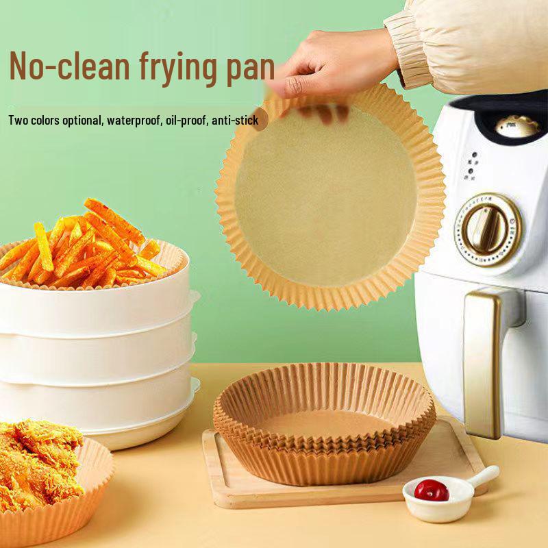 Air Fryer Oil-Absorbing Silicone Paper Bowl - Food Grade Baking Paper Plate