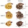 Gifts Golden Bring Luck Wealth Toad Statue Chinese Golden Frog Desktop Decoration Feng Shui Toad
