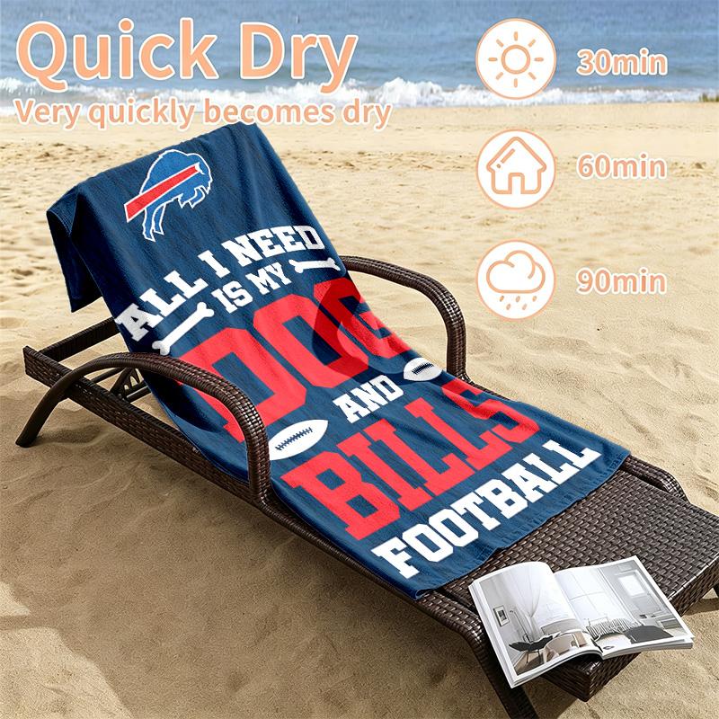 Buffalo Bills Beach towels also serve as bath towels summer essential a musthave for the outdoors the beach and the pool