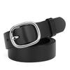 Trendy Women's Belt Sliver Metal Buckle Belt Jeans Belt Retro Gold Buckle Girdle Genuine Leather Belt Fashion Decoration Belts