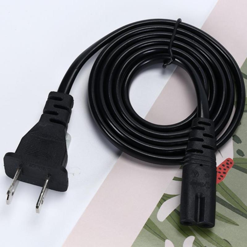 Us Plug Power Cable 2Pin For Figure 8 Compatible Devices 2 Prong Electrical Cord For Laptop Charger Tv Radio Speaker