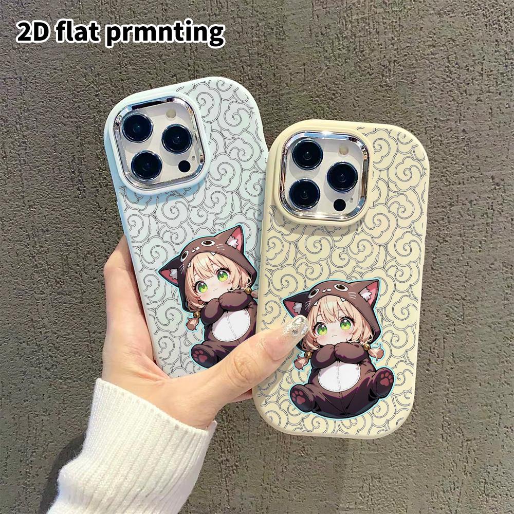 Phone Case: 2D Flat Design Suitable for iPhone 18 17 16 15 14 13 Pro Protective Case, Couple Style, Onesie Girl, Christmas and Halloween Gifts