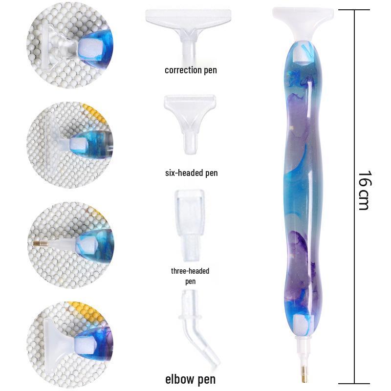 Dual-Head Resin Pen Set for 5D Diamond Painting - DIY Craft Tool