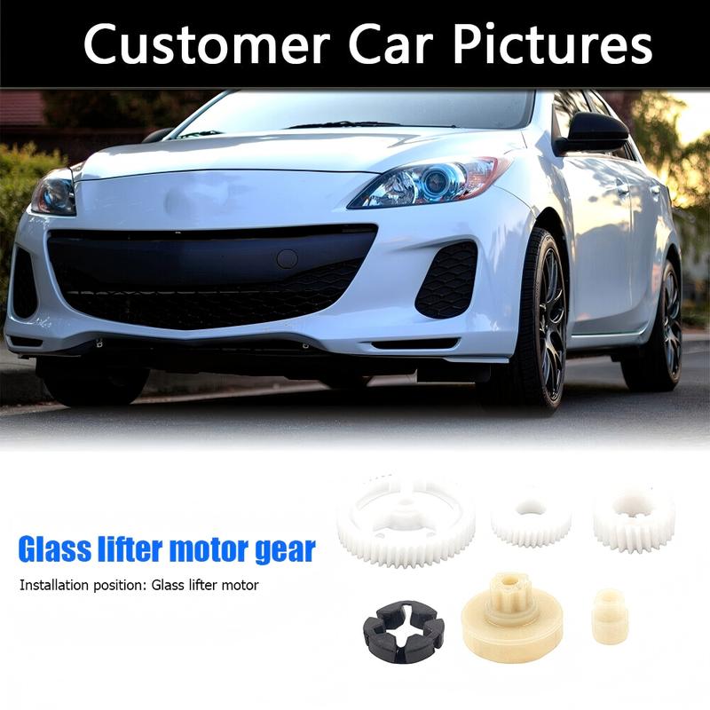 6PCS Window Regulator Motor Gear For Mazda 3 5 6 CX-7 CX-9 RX8 Power Window Motor Repair Gear Regulator Front / Rear