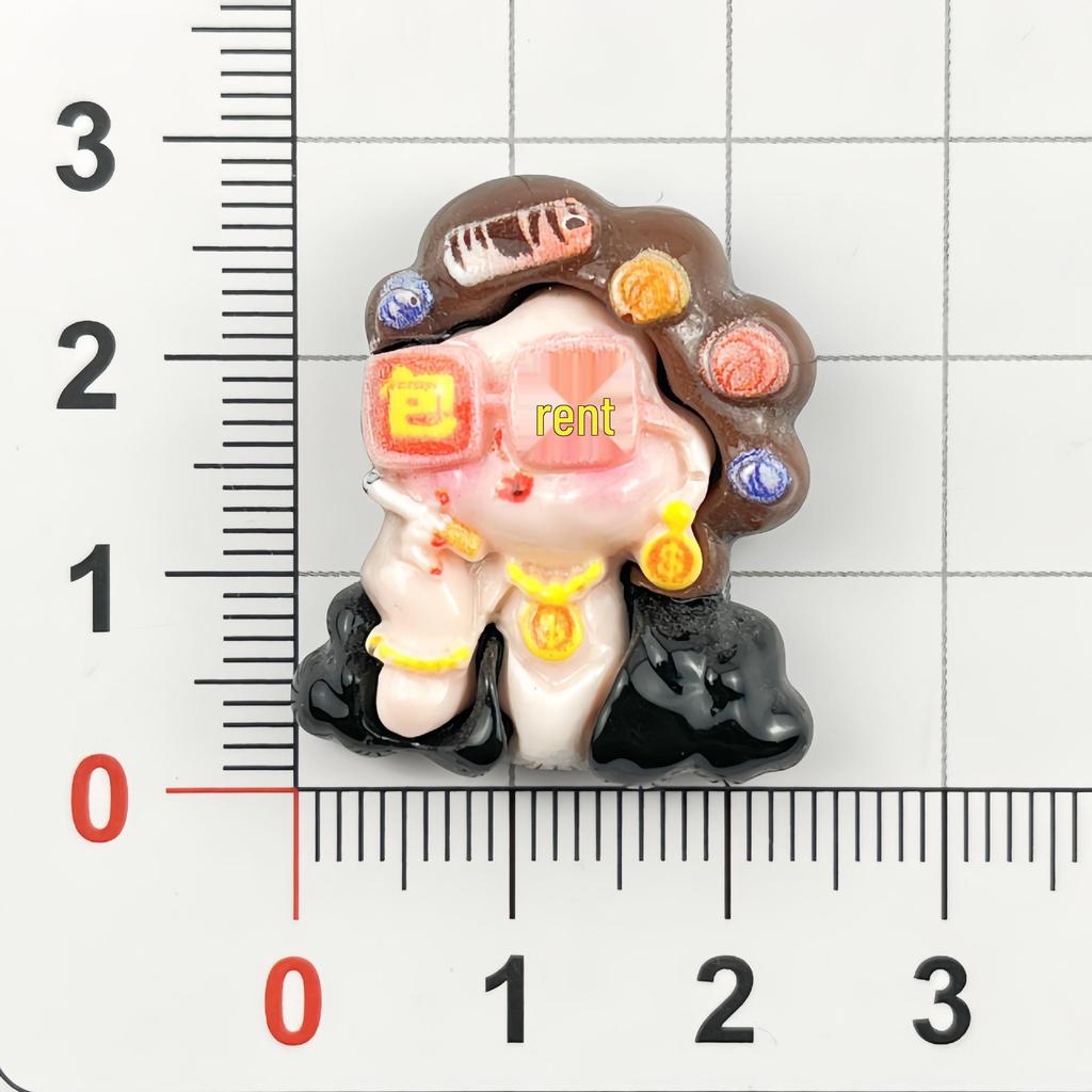 DIY Resin Accessories: Cartoon Rich Woman Theme for Hair Clips, Ties, Phone Cases, Packaging & Decoration