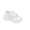 Leather mesh 8 thick-soled little white shoes women's shoes summer height increase dad women's muffin sneakers