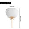ABUL-20Pcs Pure White Bamboo Handle Blank Calligraphy Painting Blank Group Fan Fan Fan White Fan