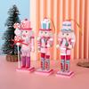 Pink Dessert-Style Nutcracker Ornament Set