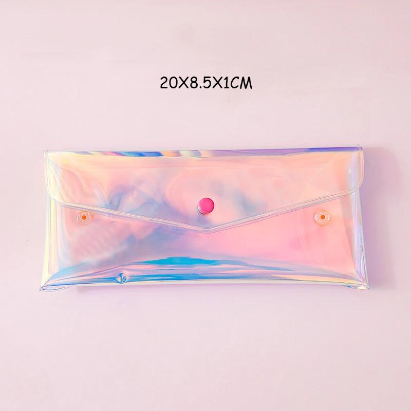 Laser Transparent Kosmetiktasche Damen DIY Klar Make-up Stifte Aufbewahrung Organizer Reise Toilettenartikel Waschtasche Hülle Niedliche Geldbörsen Tasche