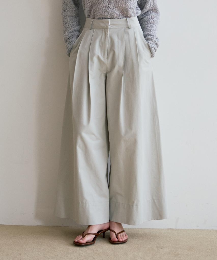 ODER Length Mega Wide Pants - Light Gray