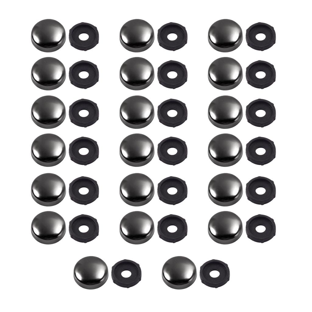 20Pcs 16mm Mirror Screws Cap Decorative Screw with Caps Flat Advertisement Nail Fittings Decorative Nail Screw Cover