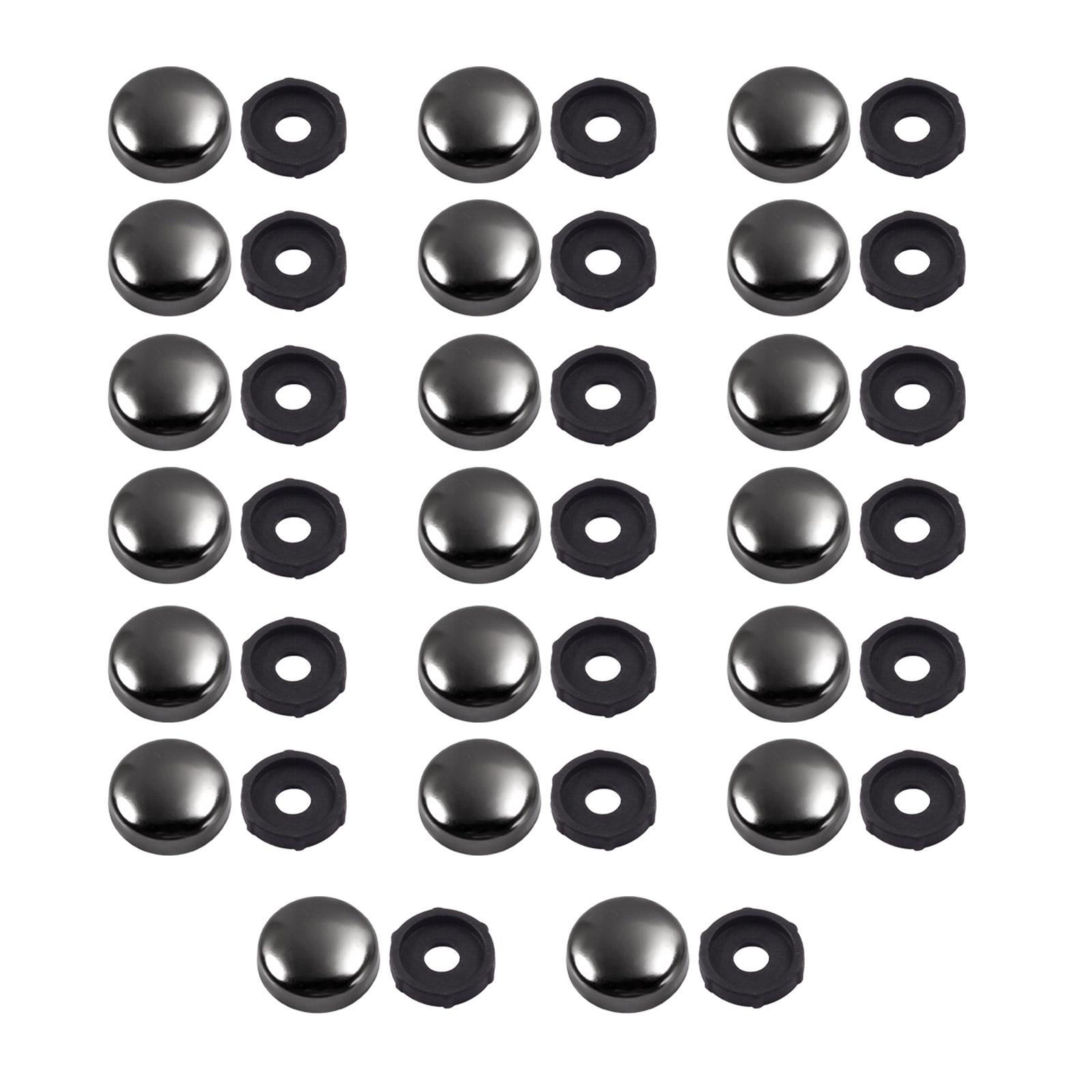 

20 шт. 16 мм зеркальные винты-колпачки декоративные винты с колпачками плоские рекламные гвозди фурнитура декоративная накладка на винт чёрный
