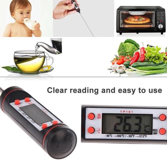 Kitchen Electronic Digital Thermometer Cooking Food Probe for Meat Water Milk
