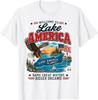 Lake America 2026 Vintage Retro Patriotischer Adler USA T-Shirt